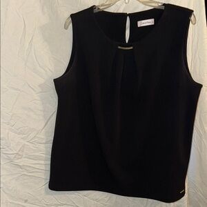 Calvin Klein Women's Black Sleeveless Top